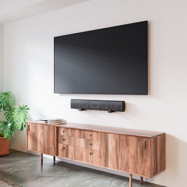 SOPORTE UNIVERSAL DE PARED AISENS PARA BARRA DE SONIDO NEGRO - detalle
