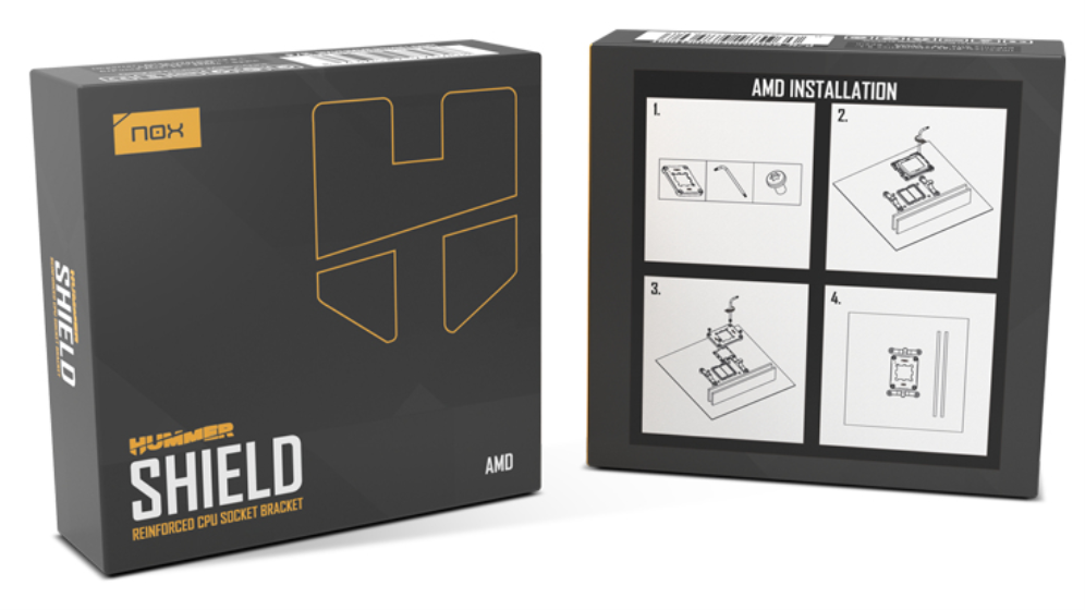 SOPORTE ZOCALO CPU NOX REFORZADO AMD HUMMER SHIELD - detalle