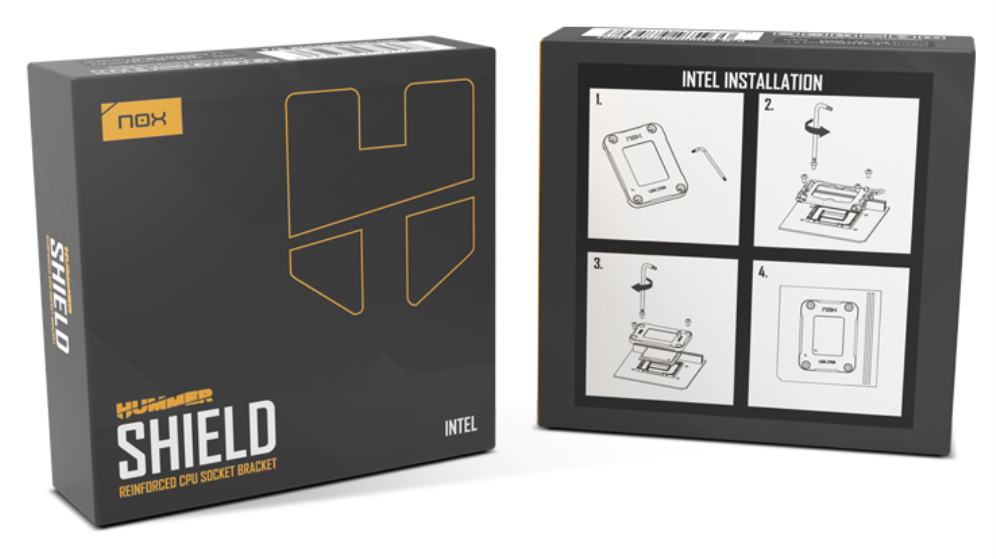 SOPORTE ZOCALO CPU NOX REFORZADO INTEL HUMMER SHIELD - detalle