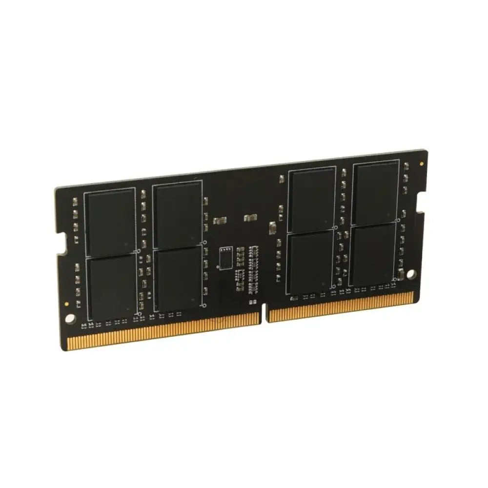 Memoria DDR4 SILICON POWER SODIMM 32GB DDR4-3200, CL22 para portátiles, vista cercana del módulo de memoria.