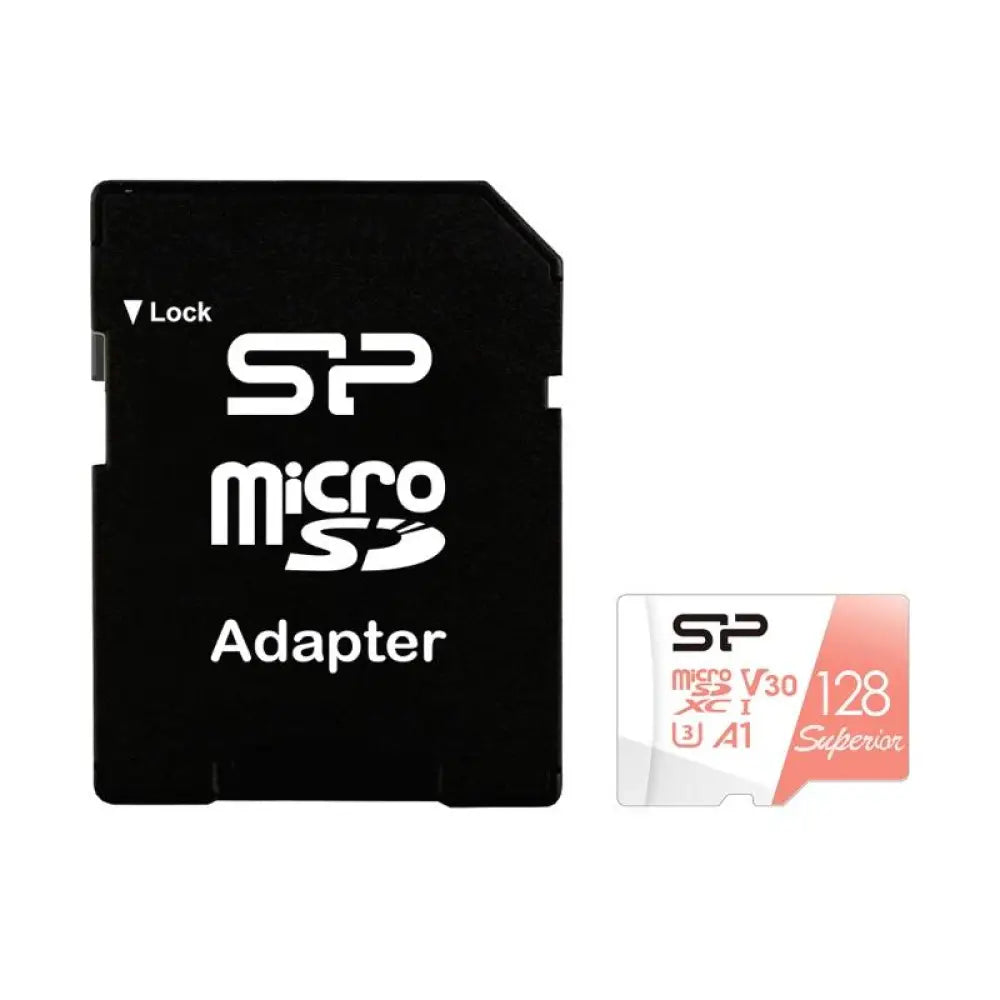 SP MicroSDXC 128GB Clase 10 V30 A1 - detalle