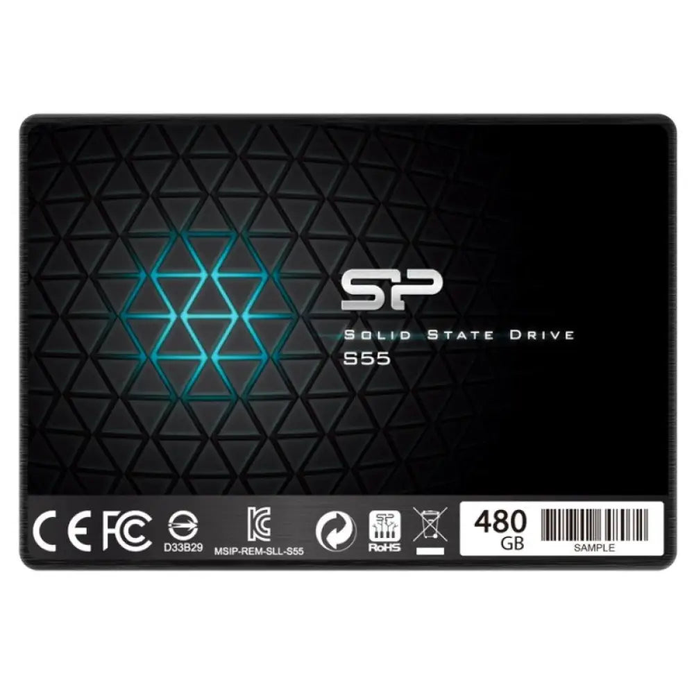 Disco duro interno SSD SILICON POWER SP Slim S55 de 480GB de 2.5 pulgadas y 7mm, compatible con Sata3.