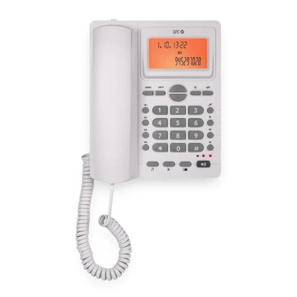 SPC 3612B Telefono OFFICE ID 2 LCD Blanco - detalle