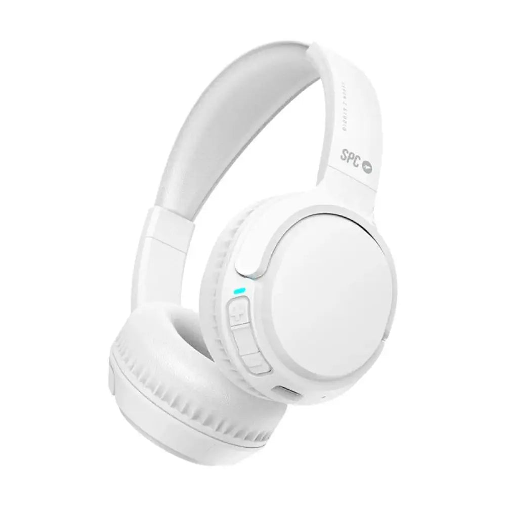 Auriculares con micrófono SPC Heron 2 Studio Supernova blancos, diadema cómoda y diseño moderno para audio de alta calidad.