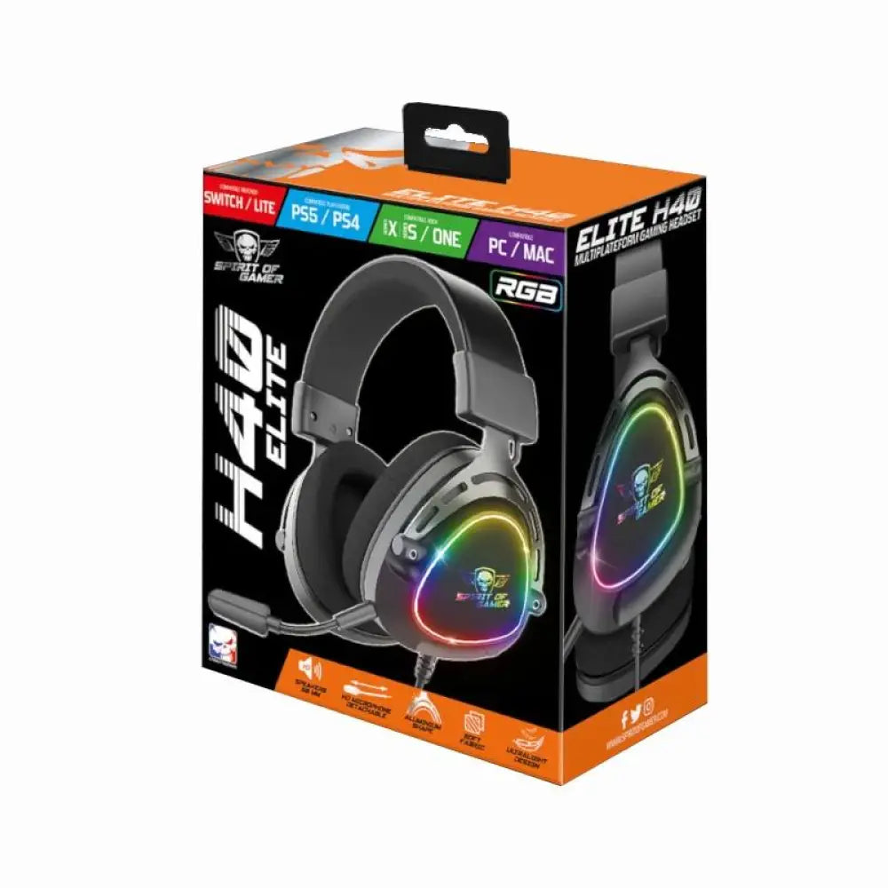 Spirit of Gamer Auriculares Elite H-40 Negro - detalle
