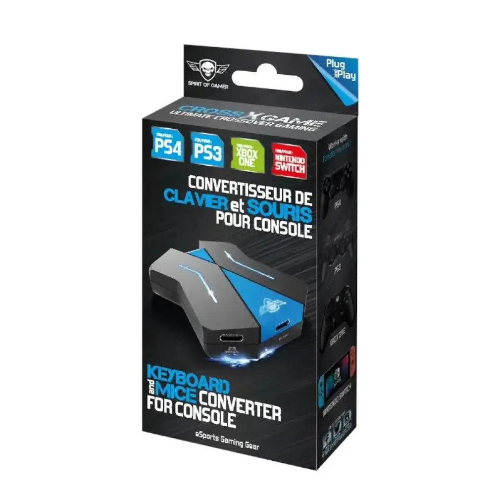 Spirit of Gamer Hub Crossgame negro y azul - detalle