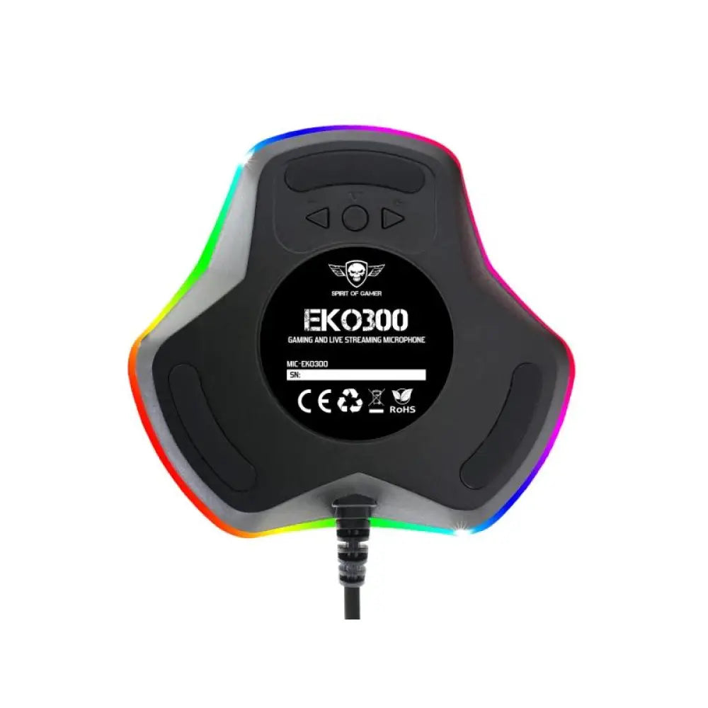 Spirit of Gamer Microfono Eko 300 Negro - detalle