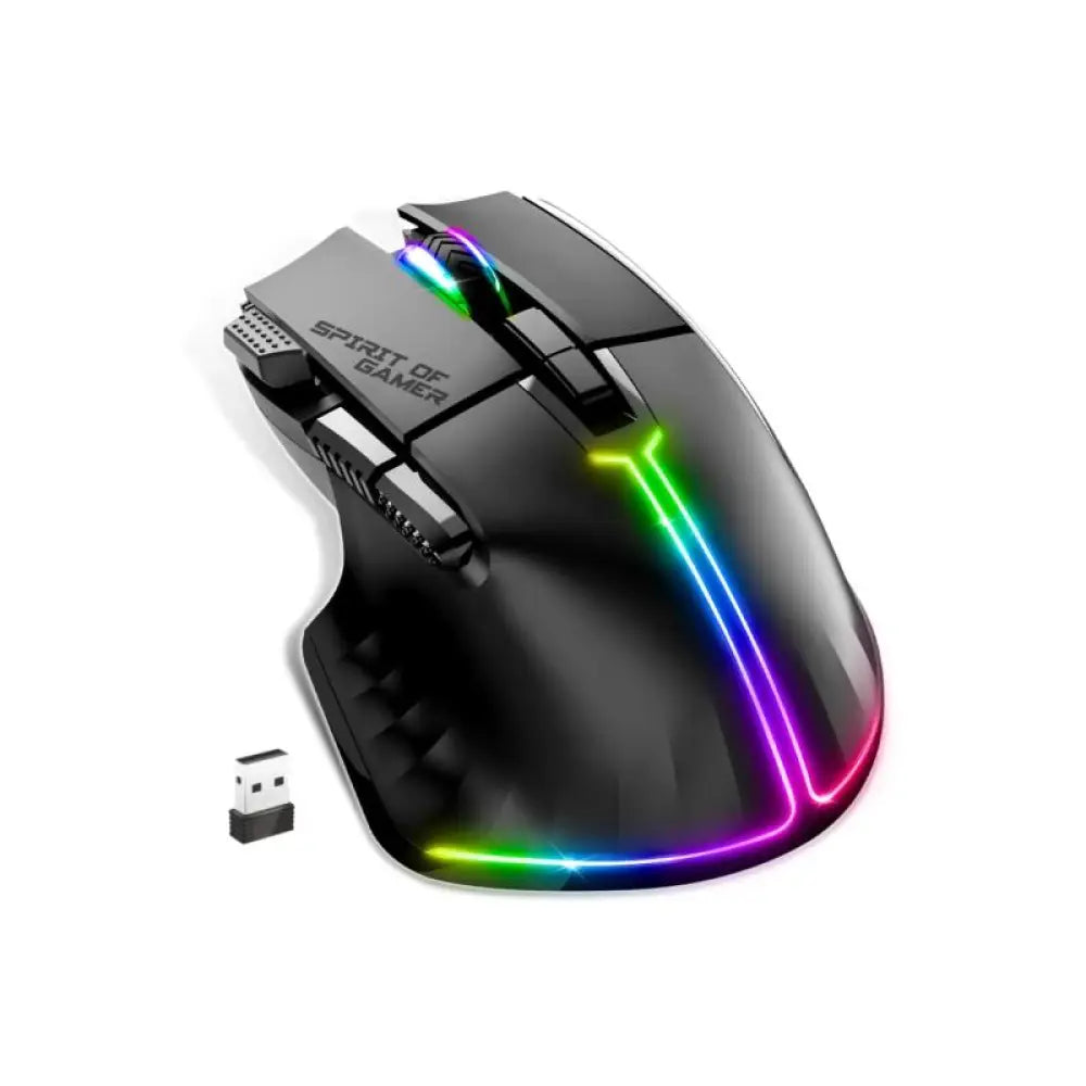 Spirit of Gamer Ratón Inalambrico Pro M5 Black - detalle