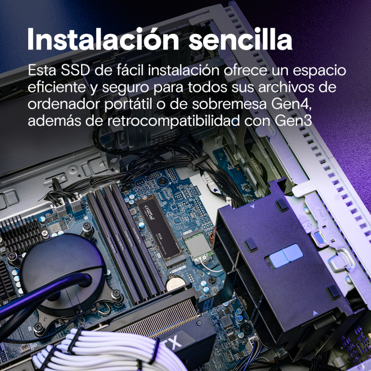 SSD CRUCIAL 4TB P310 CT4000P310SSD8 PCIE M.2 NVME PCIE 4.0 X4 - detalle