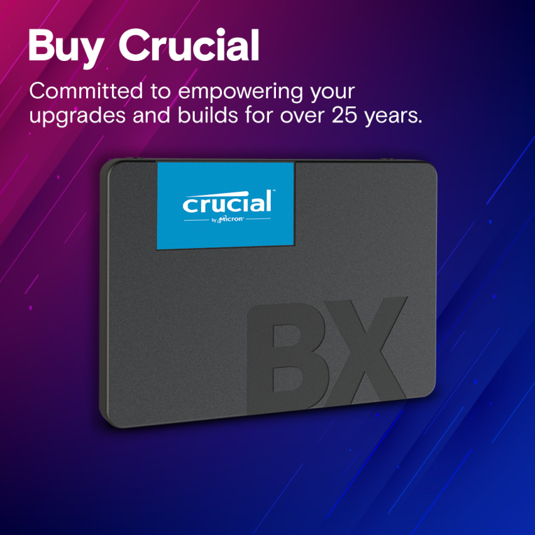 SSD CRUCIAL BX500 4TB SATA3 - detalle