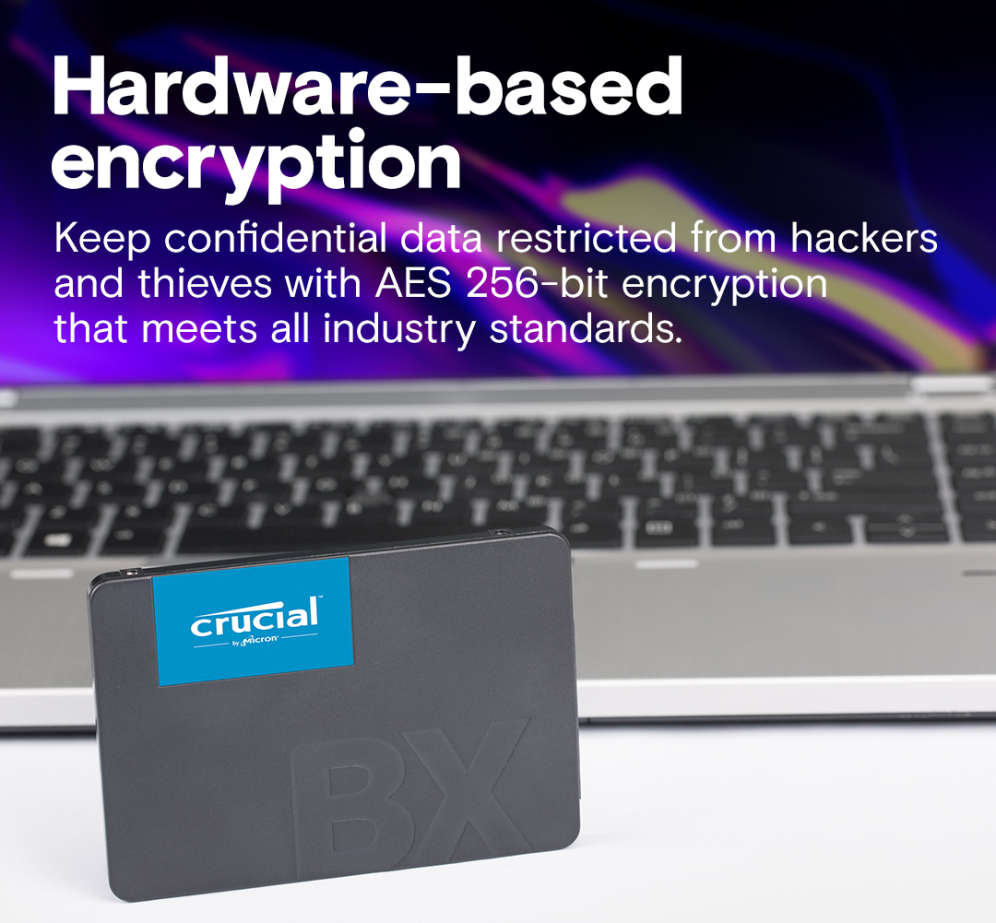 SSD CRUCIAL BX500 4TB SATA3 - detalle