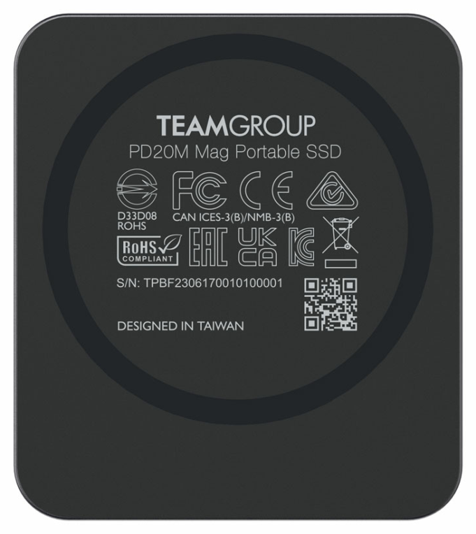 SSD EXT TEAMGROUP TEAM PD20M MAG 2TB PORTABLE USB3.2 USB-C NEGRO - detalle