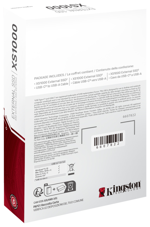 SSD EXTERNO KINGSTON 2TB XS1000 - detalle