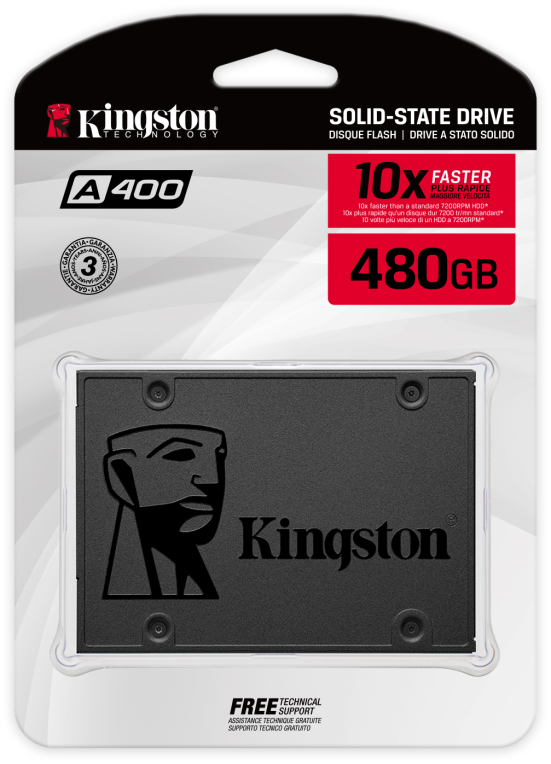 SSD KINGSTON A400 480GB SATA3 - detalle