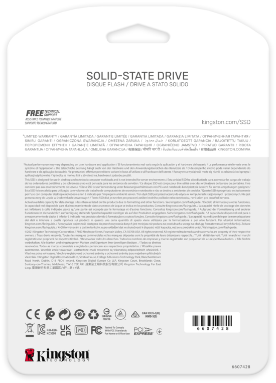 SSD KINGSTON KC3000 2TB NVME - detalle