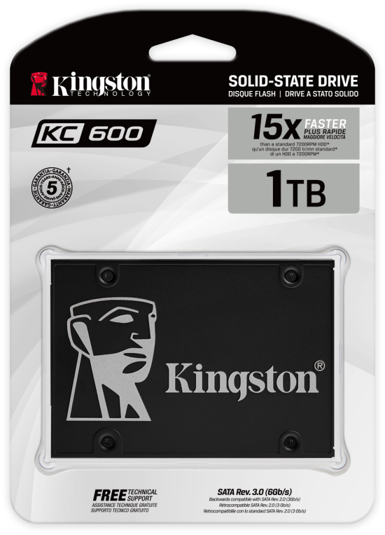 SSD KINGSTON KC600 1TB SATA3 - detalle