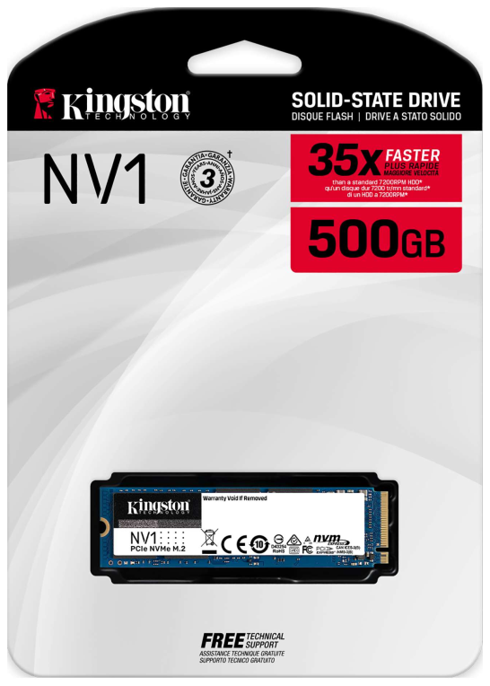 SSD KINGSTON NV1 500GB M2 NVME - detalle