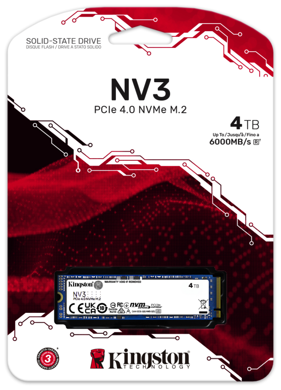 SSD KINGSTON NV3 4TB M2 NVMe - detalle