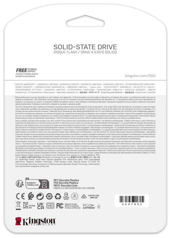 SSD KINGSTON NV3 4TB M2 NVMe - detalle