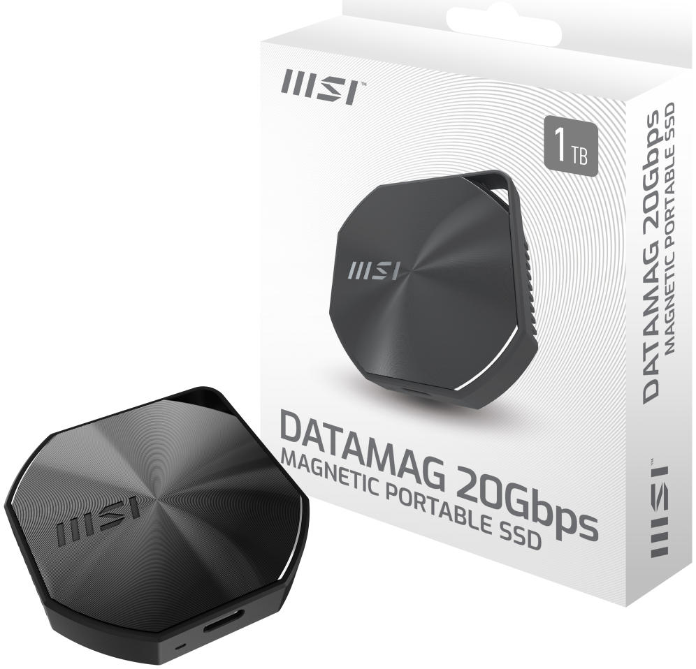 SSD MSI EXTERNO DATAMAG 20Gbps 1TB - detalle