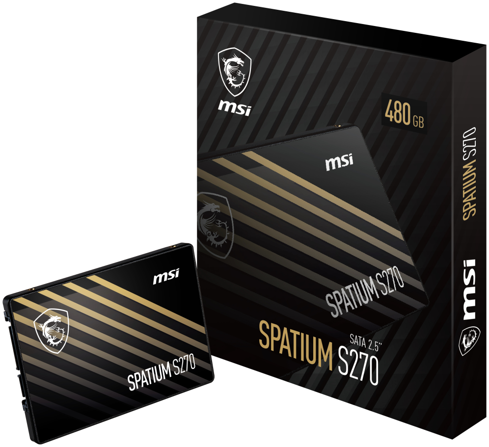 SSD MSI SPATIUM 480GB S270 SATA3 - detalle