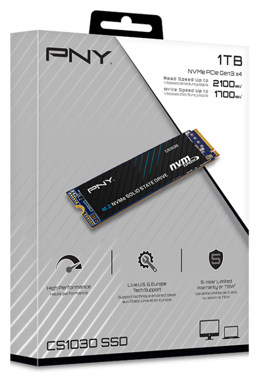 SSD PNY CS1030 1TB NVME - detalle