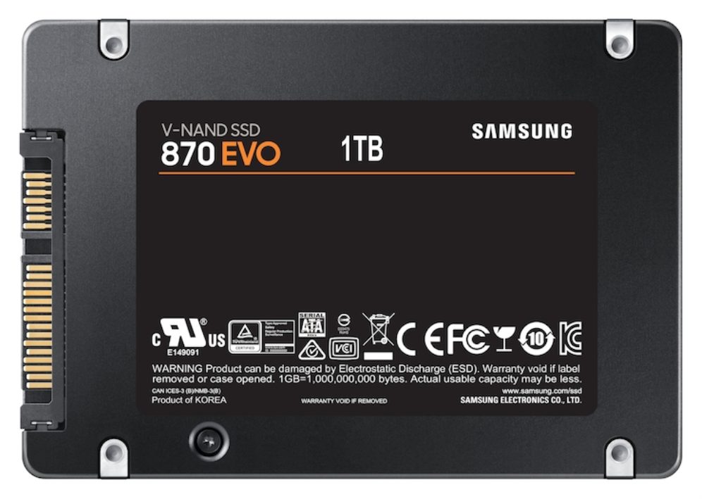 SSD SAMSUNG 870 EVO 1TB SATA3 - detalle