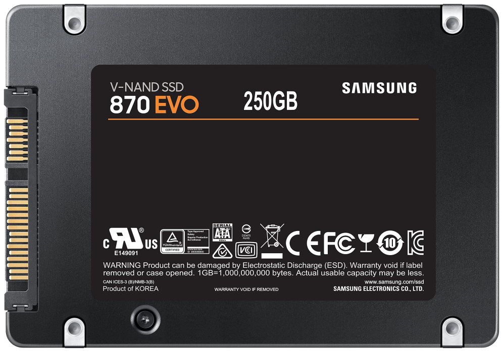 SSD SAMSUNG 870 EVO 250GB SATA3