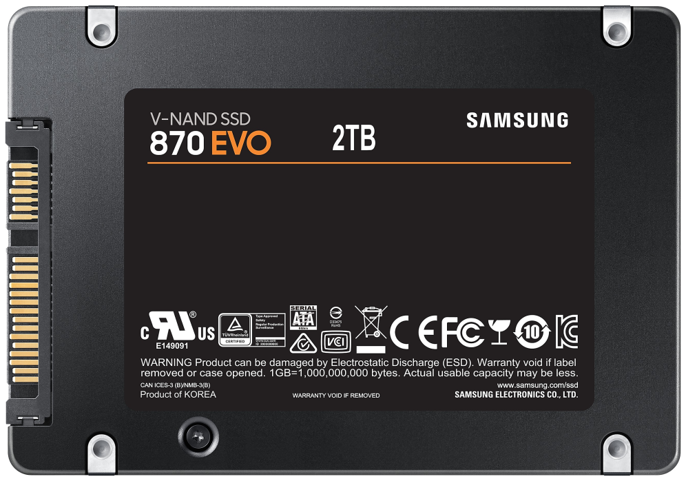 SSD SAMSUNG 870 EVO 2TB SATA3 - detalle