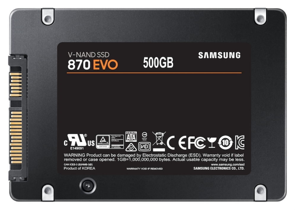 SSD SAMSUNG 870 EVO 500GB SATA3 - detalle