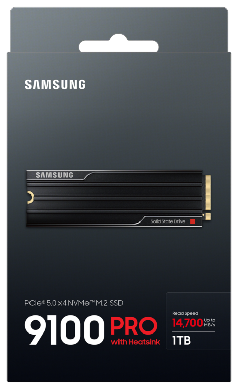 SSD SAMSUNG 9100 PRO HEATSINK 1TB NVME - detalle