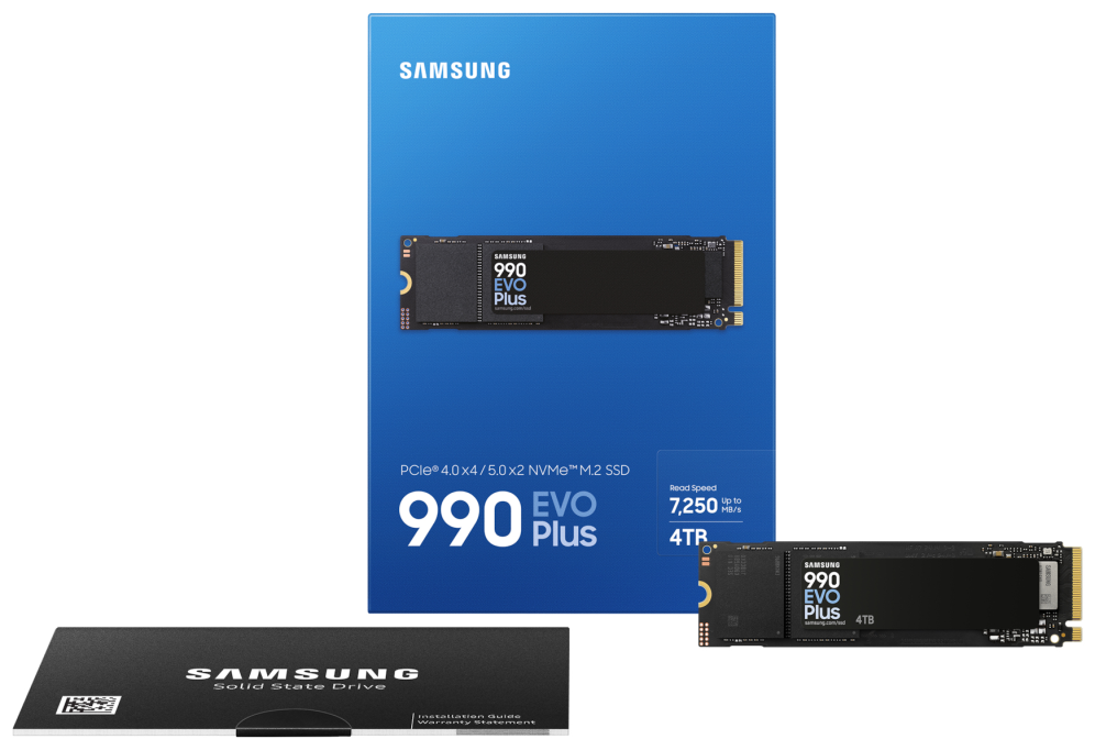 SSD SAMSUNG 990 EVO PLUS 4TB NVME - detalle