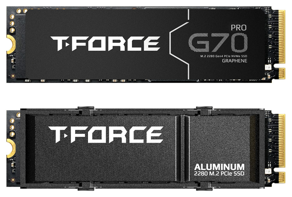 SSD TEAMGROUP T-FORCE GAMING M.2 NVMe 2280 PCI-E GEN4X4 G70 PRO 1TB CON