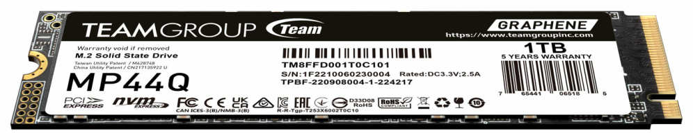 SSD TEAMGROUP TEAM M.2-2280 PCI-E MP44Q 1TB - detalle