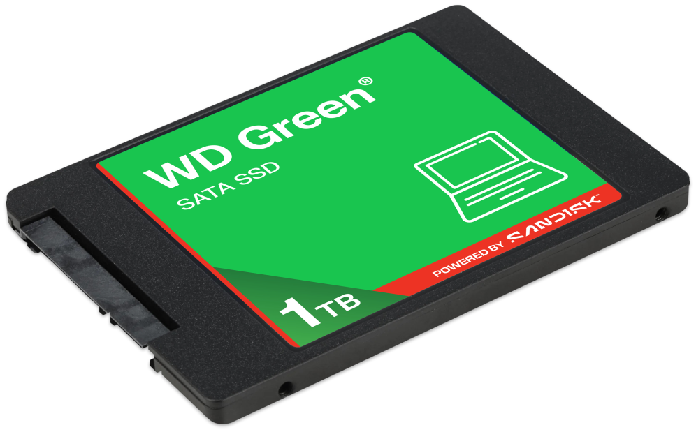 SSD WD 1 TB 2.5 SERIAL SATA 3 3D NAND VERDE - detalle