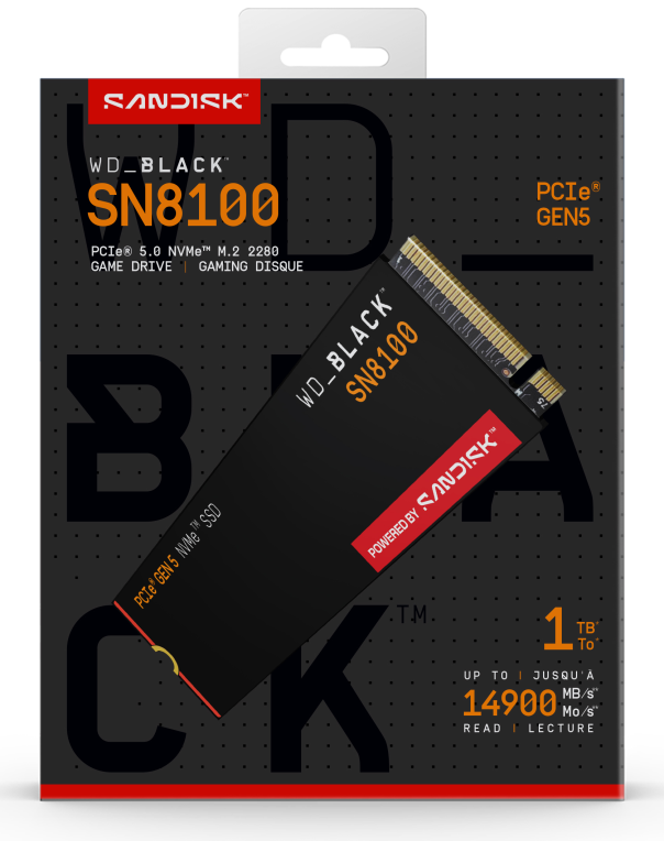 SSD WD BLACK SN580 1TB NVME 4.0 - detalle