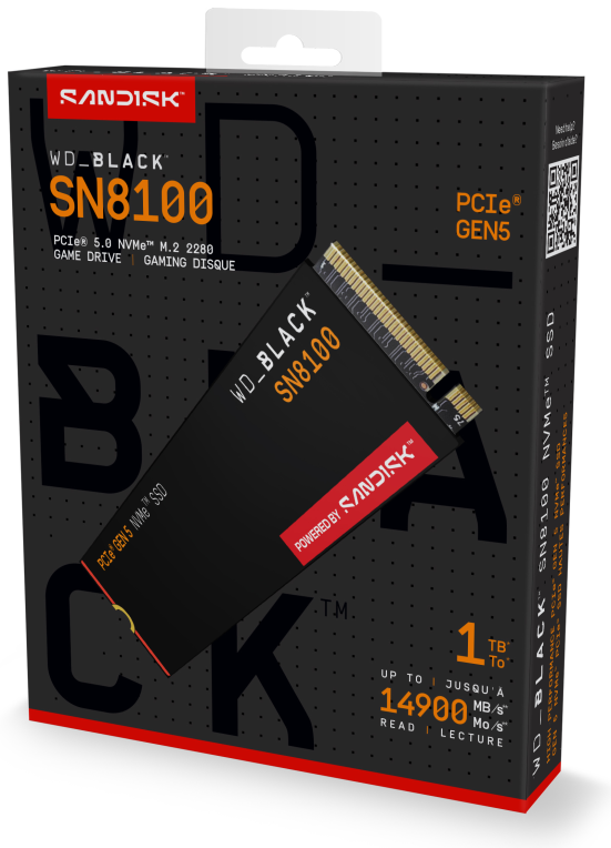 SSD WD BLACK SN580 1TB NVME 4.0 - detalle