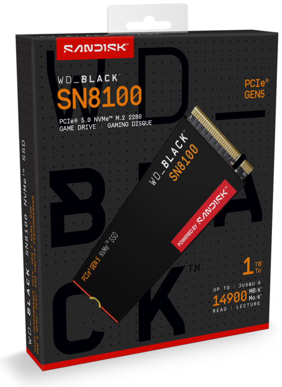 SSD WD BLACK SN580 1TB NVME 4.0 - detalle