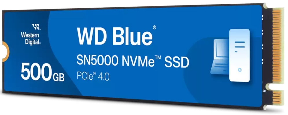 SSD WD BLUE SN5000 500GB NVME PCIE 4 - detalle
