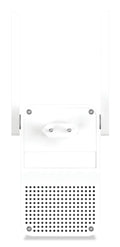 Repetidor de red Strong AX3000 en color blanco, con antenas y puertos para ampliar señal Wi-Fi de 3000 Mbit/s