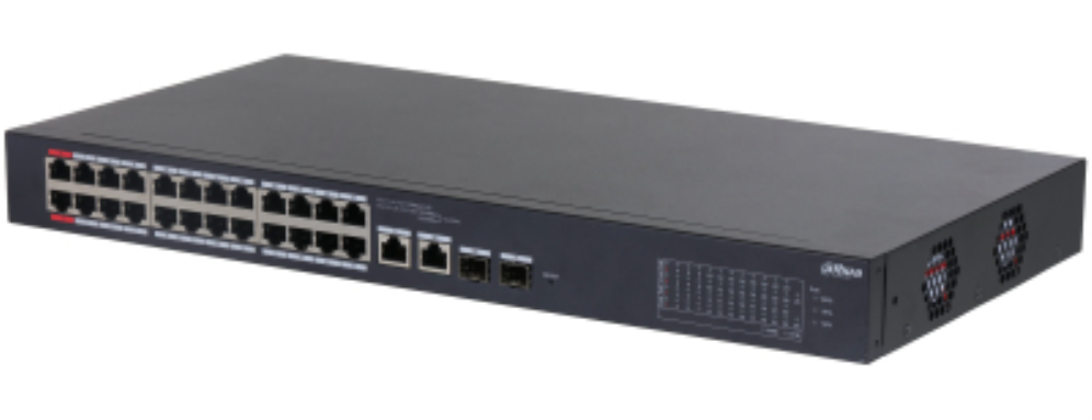 SWITCH CLOUD DAHUA DH-CS4226-24ET-240 SWITCH WITH 24-PORT POE 240W - detalle