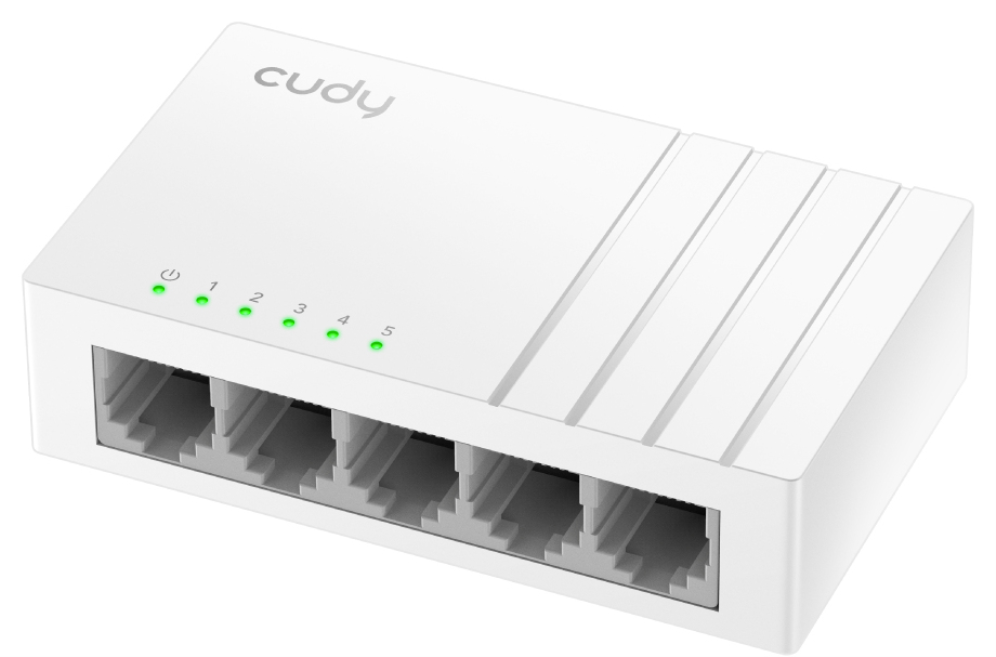 SWITCH CUDY 5-PORT 10/100 MBPS DESKTOP SWITCH FS105D - detalle