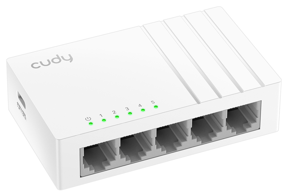 SWITCH CUDY 5-PORT 10/100 MBPS DESKTOP SWITCH FS105D - detalle