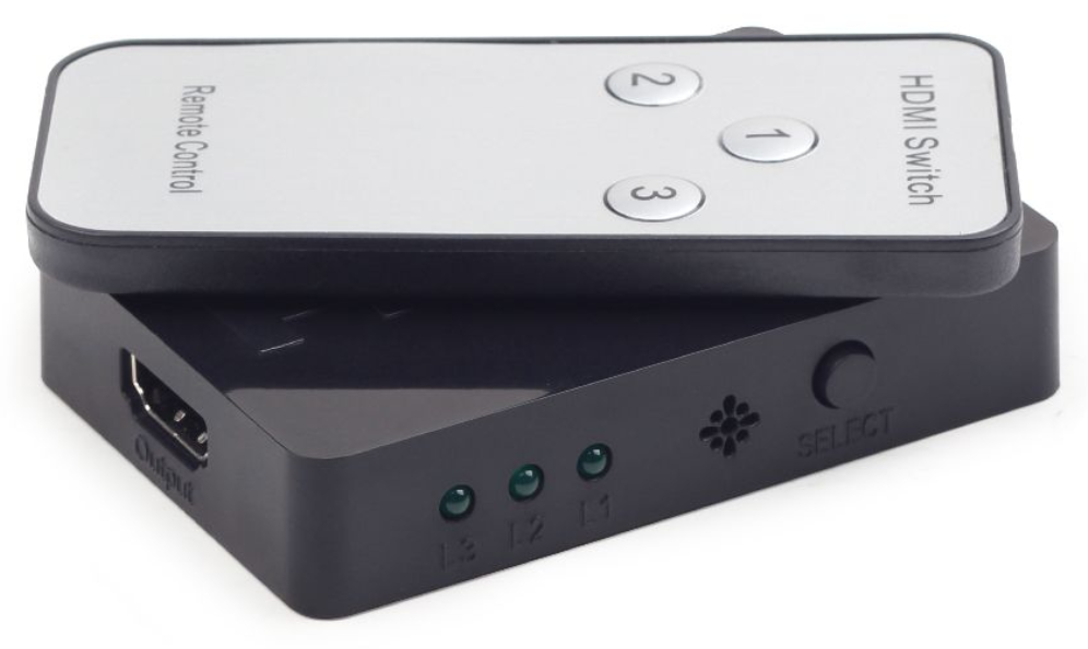 SWITCH HDMI GEMBIRD 3 PUERTOS HDMI - detalle