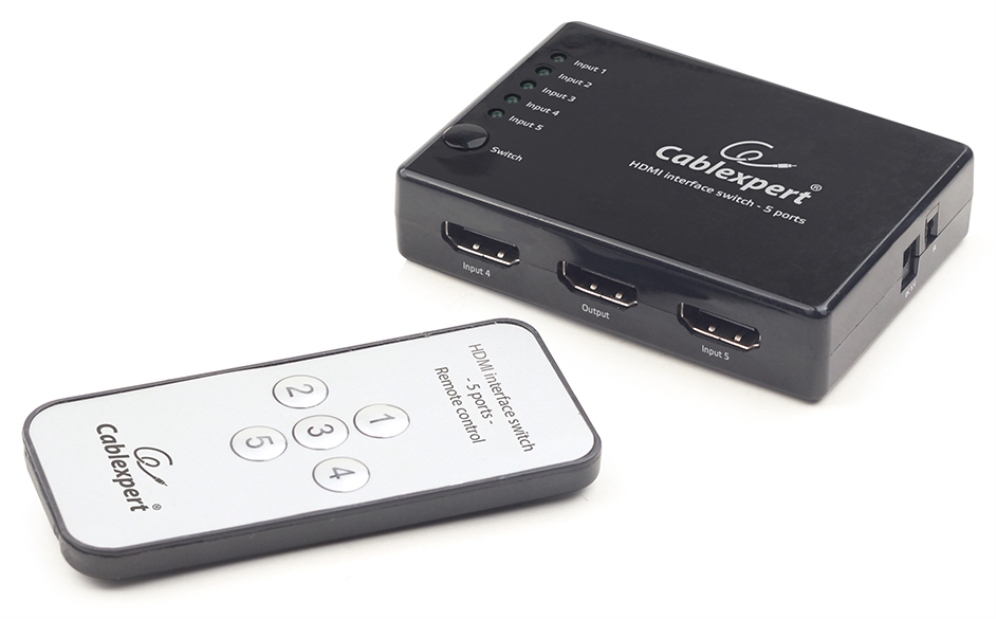 SWITCH HDMI GEMBIRD 5 PUERTOS - detalle