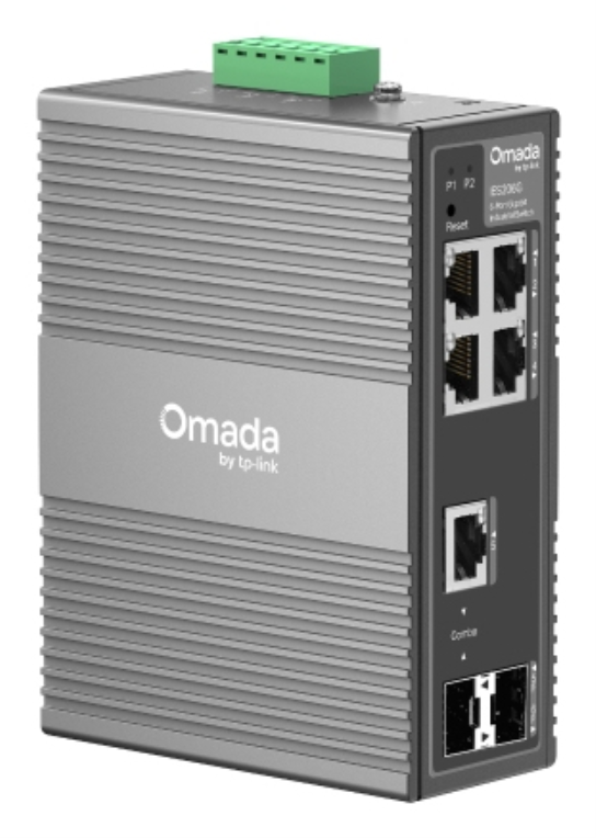SWITCH INDUSTRIAL GIGABIT OMADA DE 6 PUERTOS EASY MANAGED IES206G - detalle