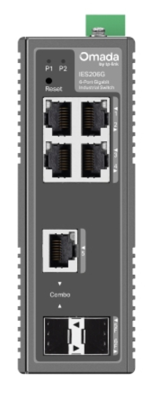SWITCH INDUSTRIAL GIGABIT OMADA DE 6 PUERTOS EASY MANAGED IES206G - detalle