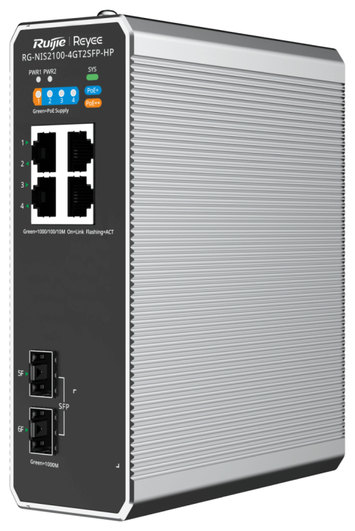 SWITCH INDUSTRIAL RUIJIE POE CLOUD CAPA 2
