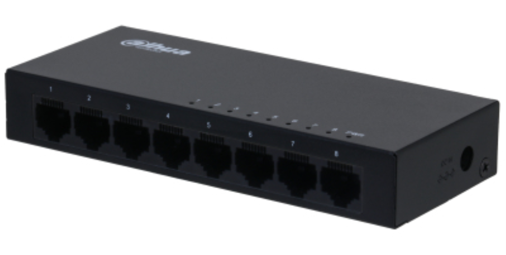 SWITCH IT DAHUA DH-SG1008 PORT MANAGED GIGABIT SWITCH 8 PORTS - detalle