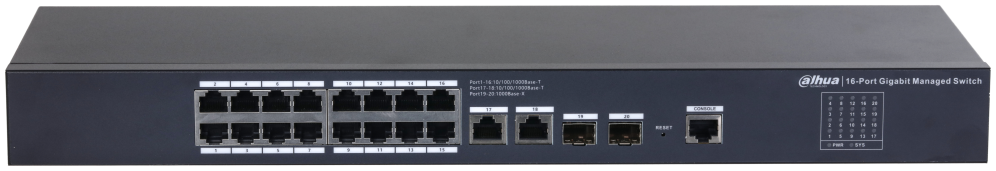 SWITCH IT DAHUA DH-SG4020 20-PORT MANAGED DESKTOP GIGABIT SWITCH - detalle